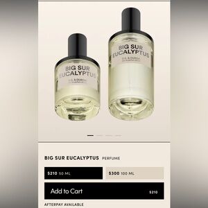 Unused 10oz spray DS & Durga Big Sur perfume